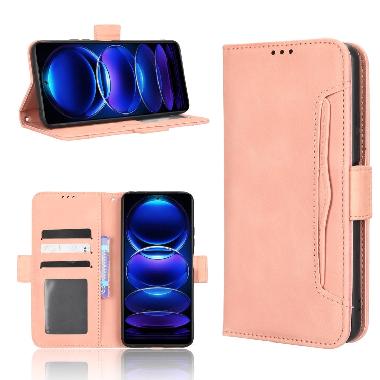 Skin Feel Calf Texture Card Slots Leather Phone Case, For Vodafone Smart V22, For Sharp Rouvo V, For Xiaomi Poco X5 5G / Redmi Note 12 5G, For OnePlus 11 5G, For ZTE Libero 5G III, For ZTE nubia Red Magic 8 Pro / 8 Pro+, For ZTE nubia Z50
