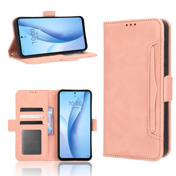 Skin Feel Calf Texture Card Slots Leather Phone Case, For Vodafone Smart V22, For Sharp Rouvo V, For Xiaomi Poco X5 5G / Redmi Note 12 5G, For OnePlus 11 5G, For ZTE Libero 5G III, For ZTE nubia Red Magic 8 Pro / 8 Pro+, For ZTE nubia Z50