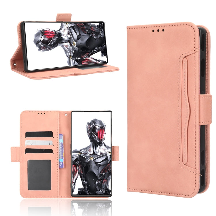 Skin Feel Calf Texture Card Slots Leather Phone Case, For Vodafone Smart V22, For Sharp Rouvo V, For Xiaomi Poco X5 5G / Redmi Note 12 5G, For OnePlus 11 5G, For ZTE Libero 5G III, For ZTE nubia Red Magic 8 Pro / 8 Pro+, For ZTE nubia Z50