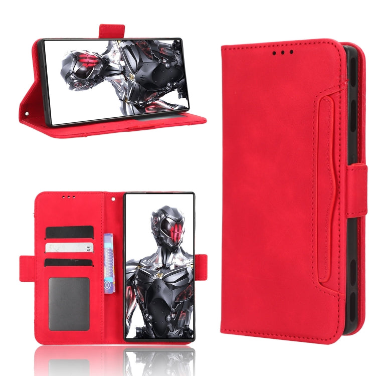 Skin Feel Calf Texture Card Slots Leather Phone Case, For Vodafone Smart V22, For Sharp Rouvo V, For Xiaomi Poco X5 5G / Redmi Note 12 5G, For OnePlus 11 5G, For ZTE Libero 5G III, For ZTE nubia Red Magic 8 Pro / 8 Pro+, For ZTE nubia Z50