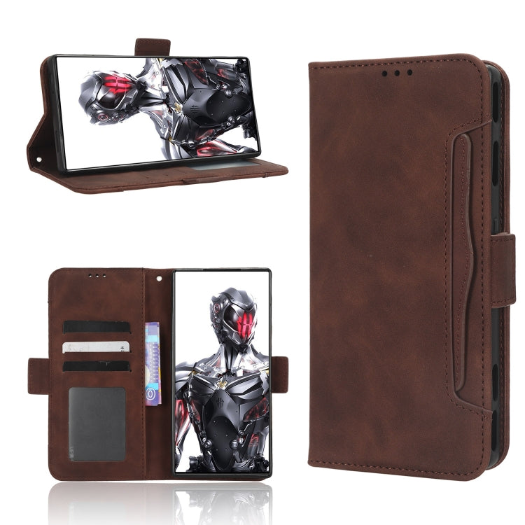Skin Feel Calf Texture Card Slots Leather Phone Case, For Vodafone Smart V22, For Sharp Rouvo V, For Xiaomi Poco X5 5G / Redmi Note 12 5G, For OnePlus 11 5G, For ZTE Libero 5G III, For ZTE nubia Red Magic 8 Pro / 8 Pro+, For ZTE nubia Z50