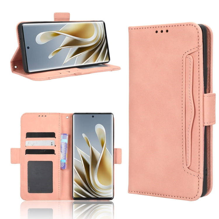 Skin Feel Calf Texture Card Slots Leather Phone Case, For Vodafone Smart V22, For Sharp Rouvo V, For Xiaomi Poco X5 5G / Redmi Note 12 5G, For OnePlus 11 5G, For ZTE Libero 5G III, For ZTE nubia Red Magic 8 Pro / 8 Pro+, For ZTE nubia Z50