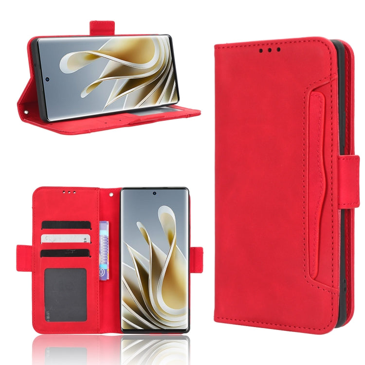 Skin Feel Calf Texture Card Slots Leather Phone Case, For Vodafone Smart V22, For Sharp Rouvo V, For Xiaomi Poco X5 5G / Redmi Note 12 5G, For OnePlus 11 5G, For ZTE Libero 5G III, For ZTE nubia Red Magic 8 Pro / 8 Pro+, For ZTE nubia Z50