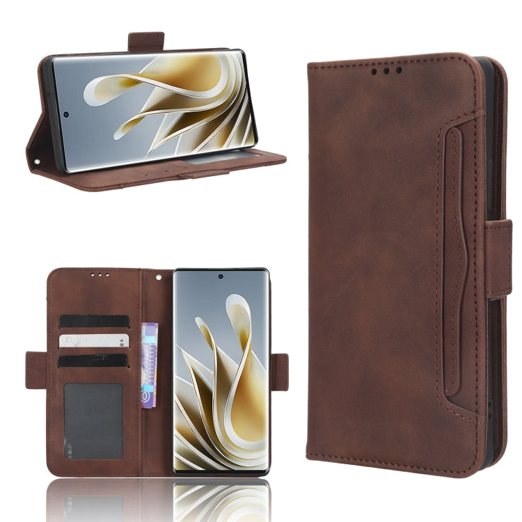 Skin Feel Calf Texture Card Slots Leather Phone Case, For Vodafone Smart V22, For Sharp Rouvo V, For Xiaomi Poco X5 5G / Redmi Note 12 5G, For OnePlus 11 5G, For ZTE Libero 5G III, For ZTE nubia Red Magic 8 Pro / 8 Pro+, For ZTE nubia Z50