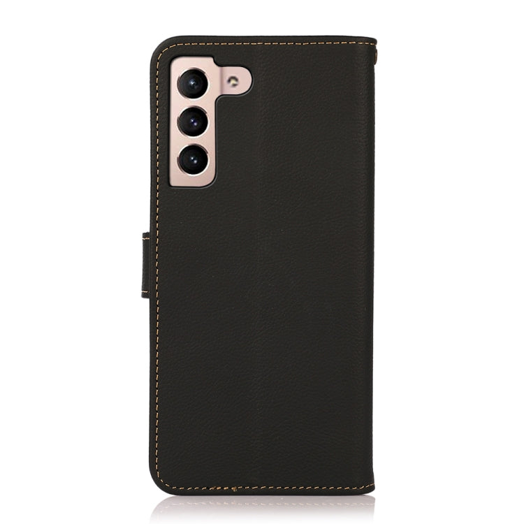KHAZNEH Custer Genuine Leather RFID Phone Case, For Samsung Galaxy A24 4G, For Samsung Galaxy A34 5G