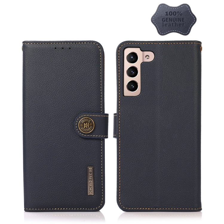 KHAZNEH Custer Genuine Leather RFID Phone Case, For Samsung Galaxy A24 4G, For Samsung Galaxy A34 5G
