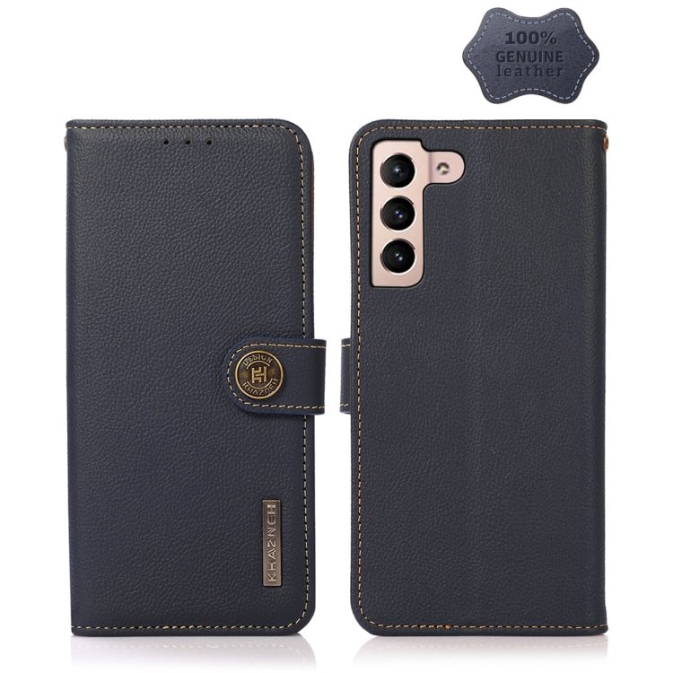 KHAZNEH Custer Genuine Leather RFID Phone Case, For Samsung Galaxy A24 4G, For Samsung Galaxy A34 5G