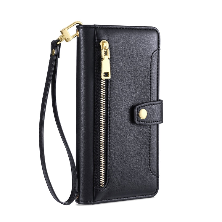 Sheep Texture Cross-body Zipper Wallet Leather Phone Case, For Motorola Moto E13 4G, For OPPO A17k, For OPPO Reno8 T 4G, For Xiaomi Poco X5 Pro / Redmi Note 12 Pro Speed, For Honor X9a 5G