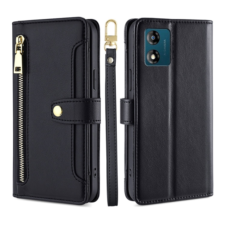 Sheep Texture Cross-body Zipper Wallet Leather Phone Case, For Motorola Moto E13 4G, For OPPO A17k, For OPPO Reno8 T 4G, For Xiaomi Poco X5 Pro / Redmi Note 12 Pro Speed, For Honor X9a 5G