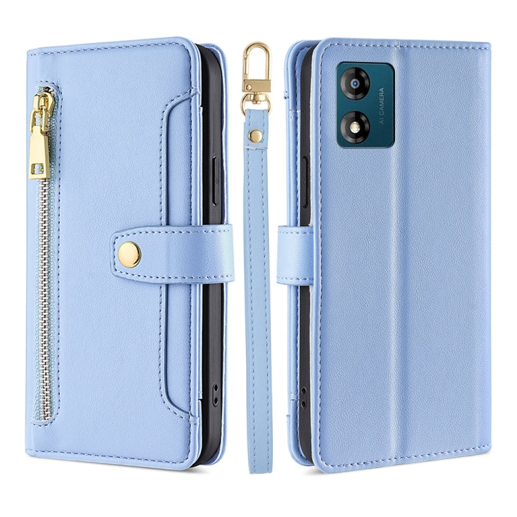 Sheep Texture Cross-body Zipper Wallet Leather Phone Case, For Motorola Moto E13 4G, For OPPO A17k, For OPPO Reno8 T 4G, For Xiaomi Poco X5 Pro / Redmi Note 12 Pro Speed, For Honor X9a 5G