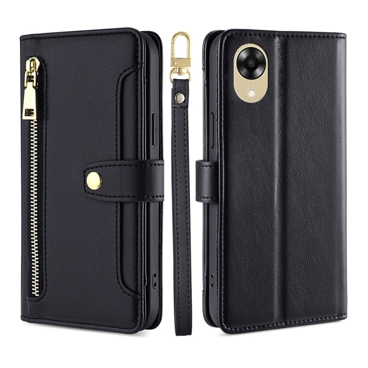 Sheep Texture Cross-body Zipper Wallet Leather Phone Case, For Motorola Moto E13 4G, For OPPO A17k, For OPPO Reno8 T 4G, For Xiaomi Poco X5 Pro / Redmi Note 12 Pro Speed, For Honor X9a 5G