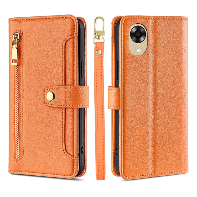 Sheep Texture Cross-body Zipper Wallet Leather Phone Case, For Motorola Moto E13 4G, For OPPO A17k, For OPPO Reno8 T 4G, For Xiaomi Poco X5 Pro / Redmi Note 12 Pro Speed, For Honor X9a 5G