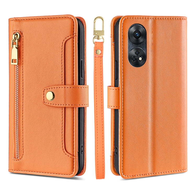 Sheep Texture Cross-body Zipper Wallet Leather Phone Case, For Motorola Moto E13 4G, For OPPO A17k, For OPPO Reno8 T 4G, For Xiaomi Poco X5 Pro / Redmi Note 12 Pro Speed, For Honor X9a 5G
