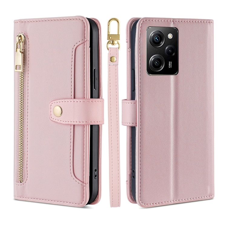 Sheep Texture Cross-body Zipper Wallet Leather Phone Case, For Motorola Moto E13 4G, For OPPO A17k, For OPPO Reno8 T 4G, For Xiaomi Poco X5 Pro / Redmi Note 12 Pro Speed, For Honor X9a 5G