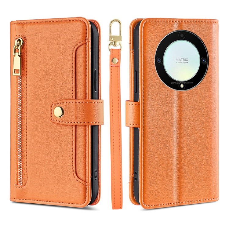 Sheep Texture Cross-body Zipper Wallet Leather Phone Case, For Motorola Moto E13 4G, For OPPO A17k, For OPPO Reno8 T 4G, For Xiaomi Poco X5 Pro / Redmi Note 12 Pro Speed, For Honor X9a 5G