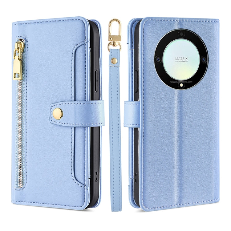 Sheep Texture Cross-body Zipper Wallet Leather Phone Case, For Motorola Moto E13 4G, For OPPO A17k, For OPPO Reno8 T 4G, For Xiaomi Poco X5 Pro / Redmi Note 12 Pro Speed, For Honor X9a 5G