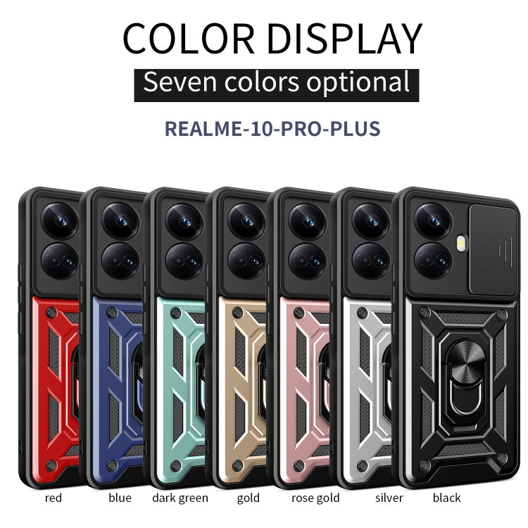 Sliding Camera Cover Design Phone Case, For Realme 10 Pro+ 5G, For Realme C33 4G