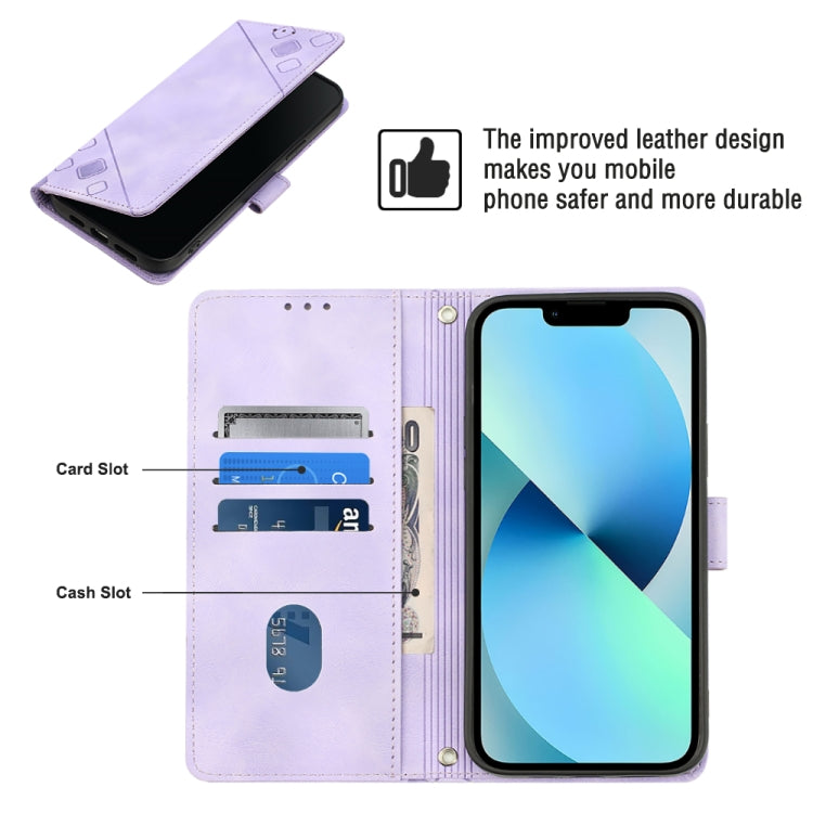 Skin-feel Embossed Leather Phone Case, For iPhone 14, For iPhone 14 Plus, For iPhone 14 Pro, For iPhone 14 Pro Max, For iPhone 13 mini, For iPhone 13, For iPhone 13 Pro, For iPhone 13 Pro Max
