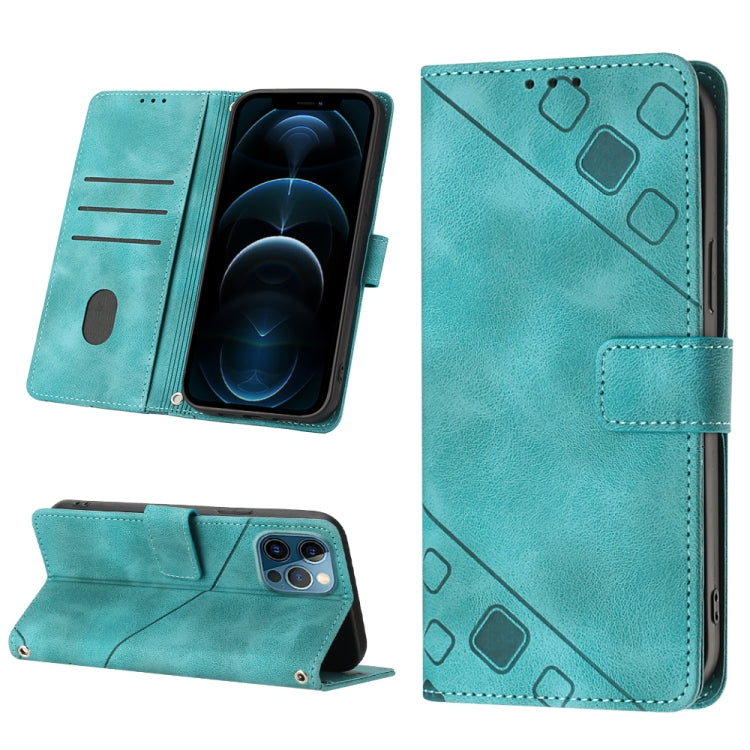 Skin-feel Embossed Leather Phone Case, For iPhone 12 / 12 Pro, For iPhone 12 Pro Max, For iPhone 11, For iPhone 11 Pro Max, For iPhone X / XS, For iPhone XR, For iPhone XS Max, For iPhone SE 2022 / 2020 / 7 / 8