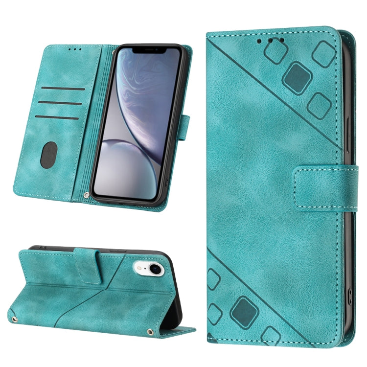 Skin-feel Embossed Leather Phone Case, For iPhone 12 / 12 Pro, For iPhone 12 Pro Max, For iPhone 11, For iPhone 11 Pro Max, For iPhone X / XS, For iPhone XR, For iPhone XS Max, For iPhone SE 2022 / 2020 / 7 / 8