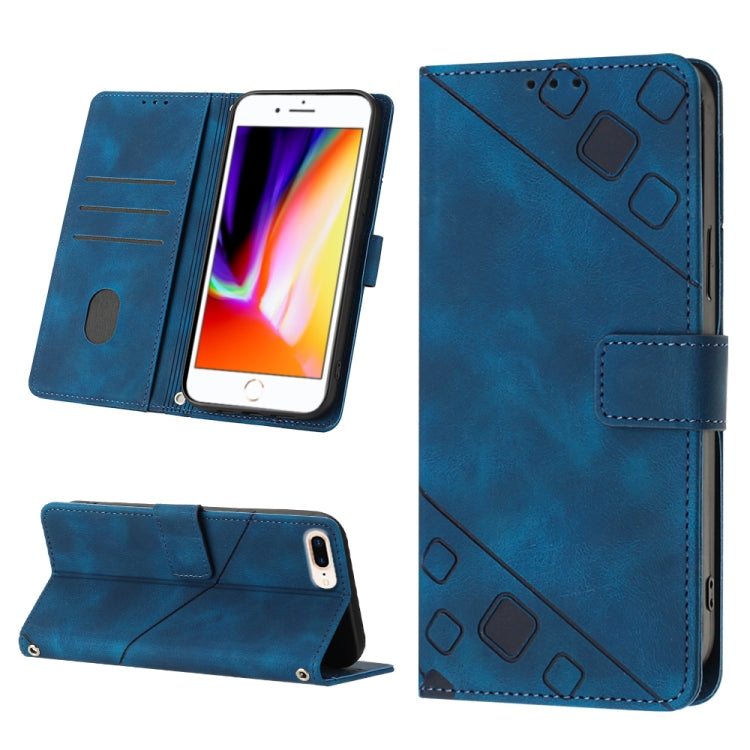 Skin-feel Embossed Leather Phone Case, For iPhone 7 Plus / 8 Plus / 6 Plus, For iPod Touch 7 / Touch 6, For iPhone 11 Pro