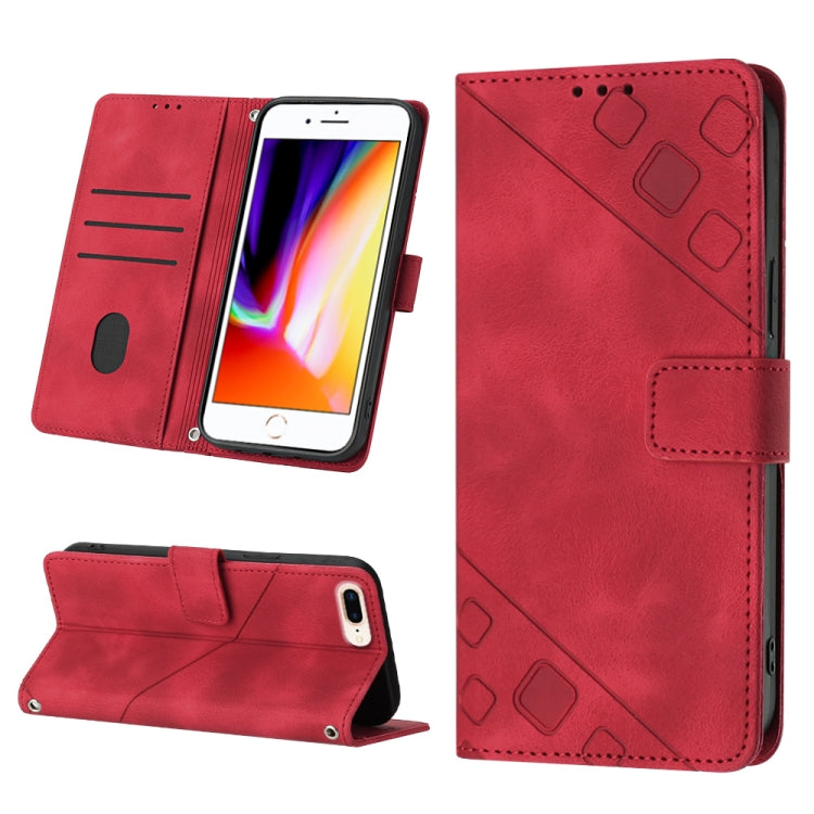 Skin-feel Embossed Leather Phone Case, For iPhone 7 Plus / 8 Plus / 6 Plus, For iPod Touch 7 / Touch 6, For iPhone 11 Pro