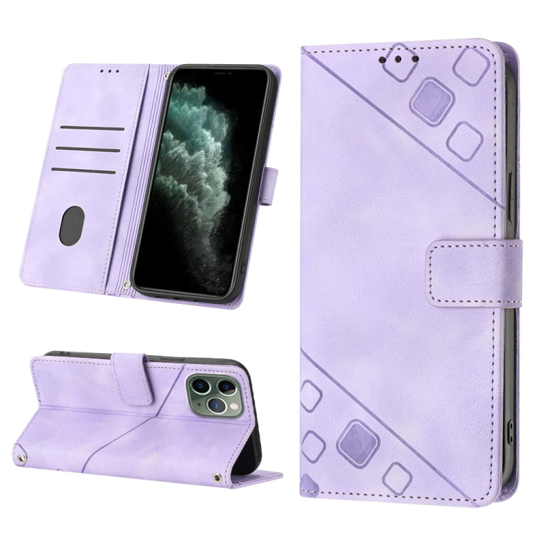 Skin-feel Embossed Leather Phone Case, For iPhone 7 Plus / 8 Plus / 6 Plus, For iPod Touch 7 / Touch 6, For iPhone 11 Pro