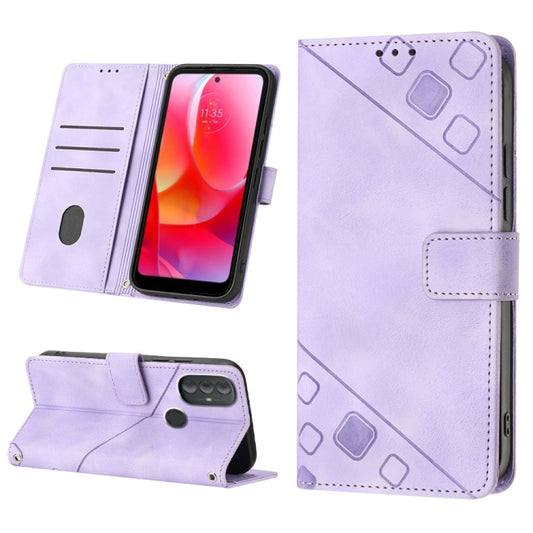 Skin-feel Embossed Leather Phone Case, For Motorola Moto G Power 2022, For Motorola Moto E22i 4G / E22 4G, For Motorola Moto E30 / E40 / E20, For Motorola Moto E32 4G / E32S, For Motorola Moto Edge 30, For Motorola Edge 30 Pro / Edge+ 2022