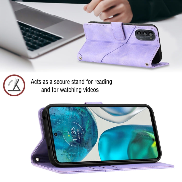 Skin-feel Embossed Leather Phone Case, For Motorola Moto G52, For Motorola Moto G62 5G, For Motorola Moto S30 Pro 5G, For Motorola Moto X30 Pro 5G