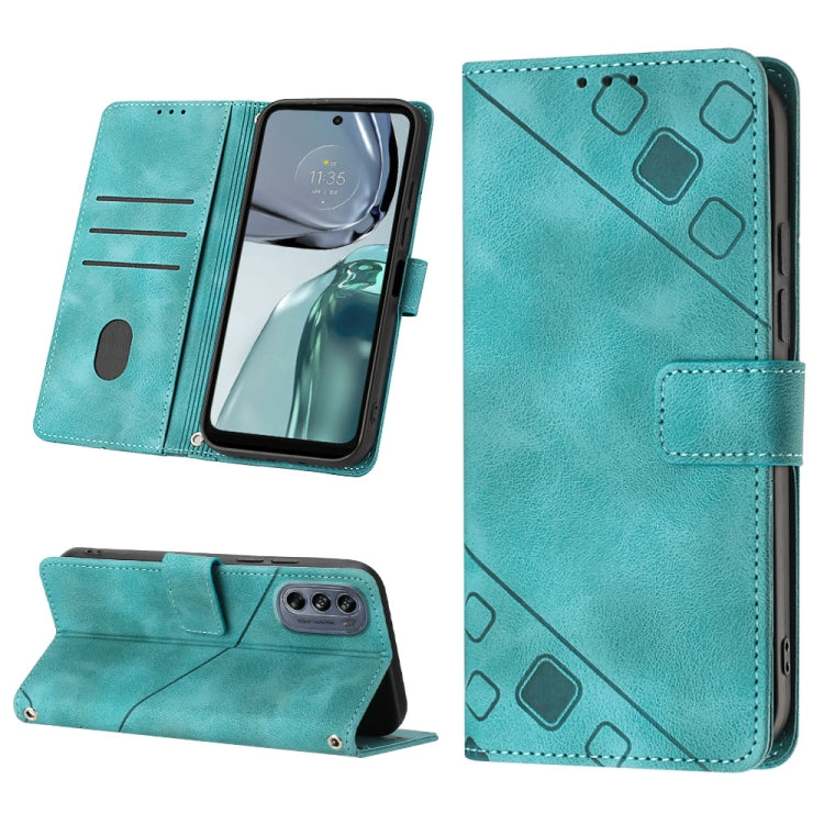 Skin-feel Embossed Leather Phone Case, For Motorola Moto G52, For Motorola Moto G62 5G, For Motorola Moto S30 Pro 5G, For Motorola Moto X30 Pro 5G