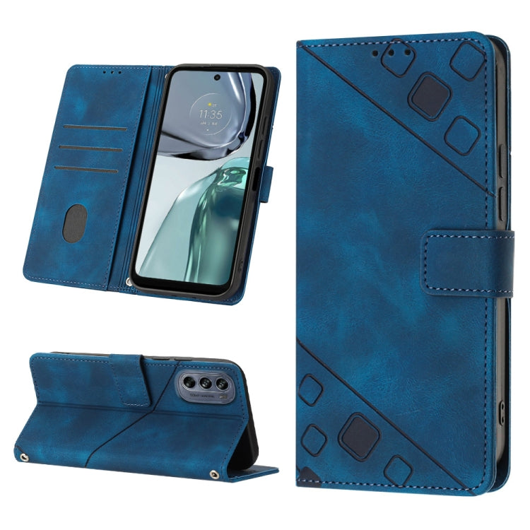 Skin-feel Embossed Leather Phone Case, For Motorola Moto G52, For Motorola Moto G62 5G, For Motorola Moto S30 Pro 5G, For Motorola Moto X30 Pro 5G