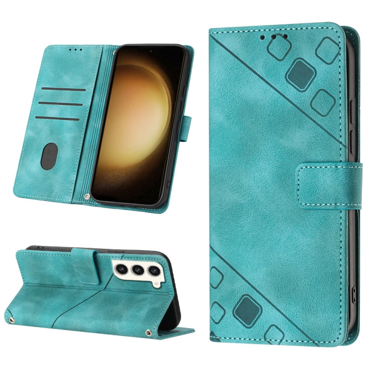 Skin-feel Embossed Leather Phone Case, For Samsung Galaxy S23 5G, For Samsung Galaxy S23+ 5G, For Samsung Galaxy S23 Ultra 5G, For Samsung Galaxy S22 5G, For Samsung Galaxy S22+ 5G, For Samsung Galaxy S22 Ultra 5G, For Samsung Galaxy S21 5G            ...