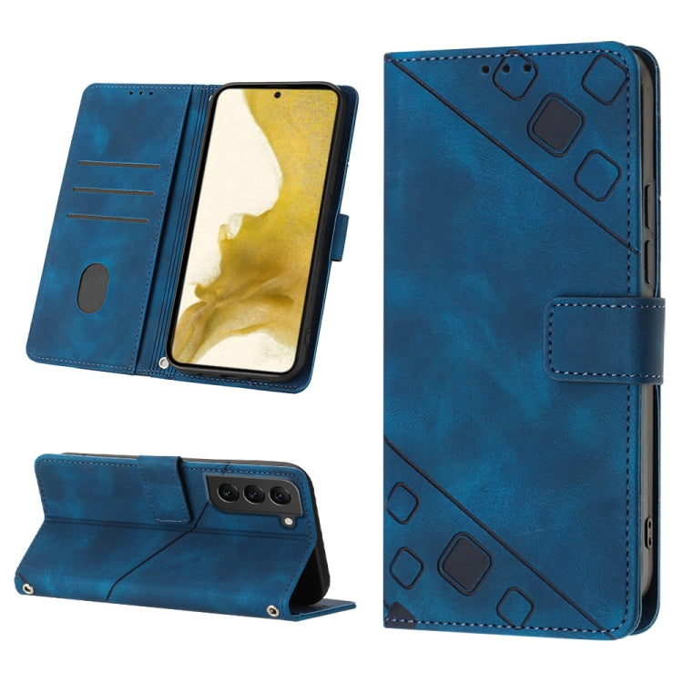 Skin-feel Embossed Leather Phone Case, For Samsung Galaxy S23 5G, For Samsung Galaxy S23+ 5G, For Samsung Galaxy S23 Ultra 5G, For Samsung Galaxy S22 5G, For Samsung Galaxy S22+ 5G, For Samsung Galaxy S22 Ultra 5G, For Samsung Galaxy S21 5G            ...