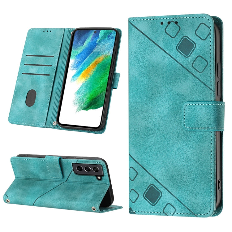 Skin-feel Embossed Leather Phone Case, For Samsung Galaxy S21 Ultra 5G, For Samsung Galaxy S21 FE 5G, For Samsung Galaxy S20 FE / S20 FE 2022, For Samsung Galaxy A03s 164.3mm India, For Samsung Galaxy A03s 166.6mm, For Samsung Galaxy A03s 165.8mm US   ...