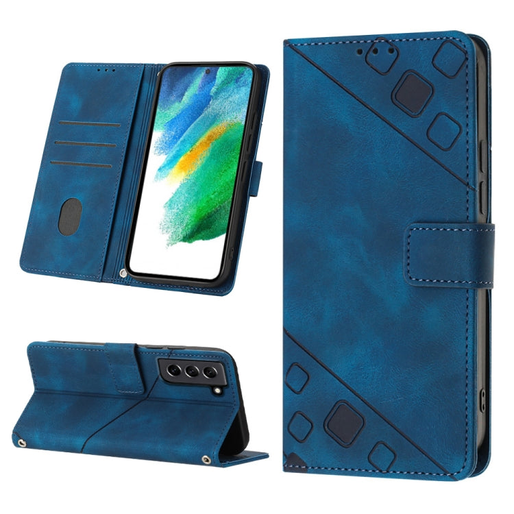 Skin-feel Embossed Leather Phone Case, For Samsung Galaxy S21 Ultra 5G, For Samsung Galaxy S21 FE 5G, For Samsung Galaxy S20 FE / S20 FE 2022, For Samsung Galaxy A03s 164.3mm India, For Samsung Galaxy A03s 166.6mm, For Samsung Galaxy A03s 165.8mm US   ...