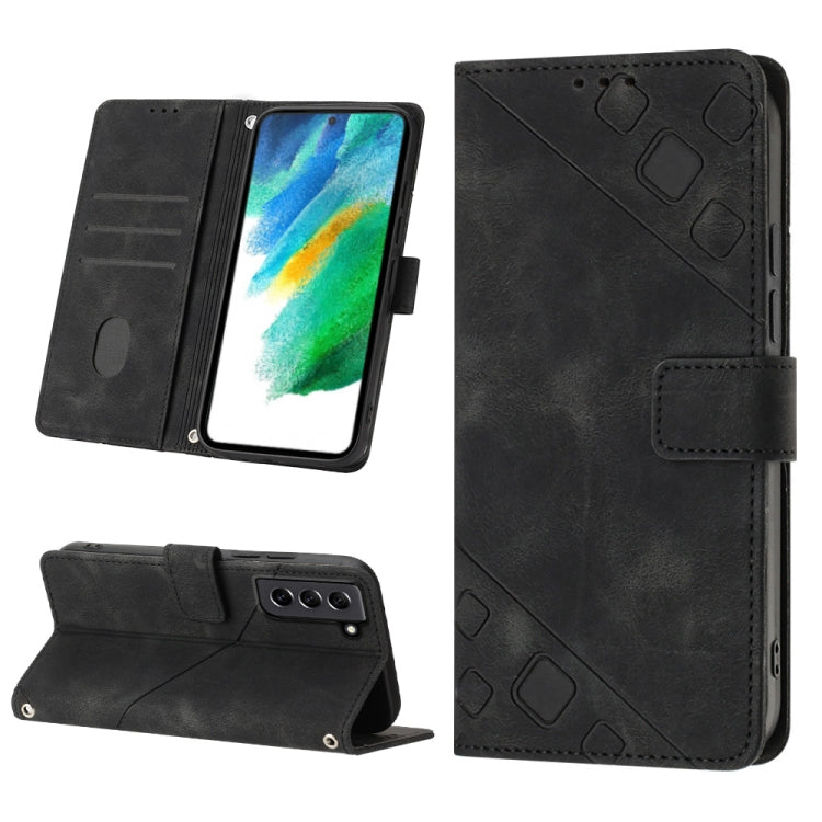 Skin-feel Embossed Leather Phone Case, For Samsung Galaxy S21 Ultra 5G, For Samsung Galaxy S21 FE 5G, For Samsung Galaxy S20 FE / S20 FE 2022, For Samsung Galaxy A03s 164.3mm India, For Samsung Galaxy A03s 166.6mm, For Samsung Galaxy A03s 165.8mm US   ...