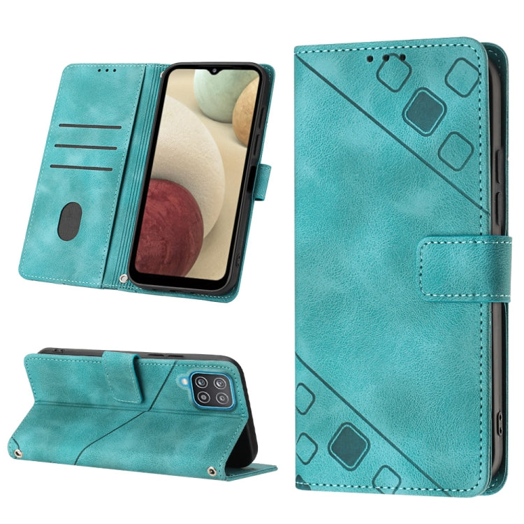 Skin-feel Embossed Leather Phone Case, For Samsung Galaxy S21 Ultra 5G, For Samsung Galaxy S21 FE 5G, For Samsung Galaxy S20 FE / S20 FE 2022, For Samsung Galaxy A03s 164.3mm India, For Samsung Galaxy A03s 166.6mm, For Samsung Galaxy A03s 165.8mm US   ...