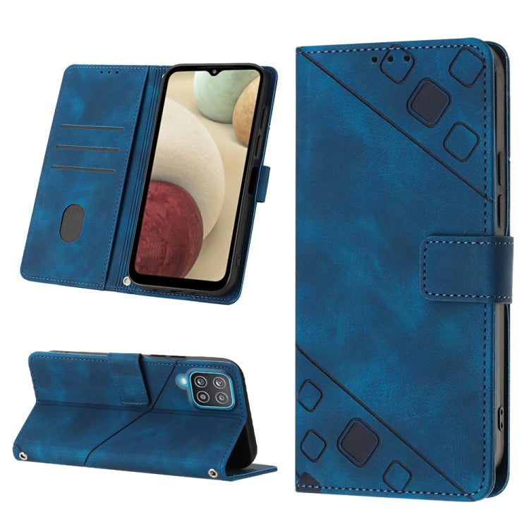 Skin-feel Embossed Leather Phone Case, For Samsung Galaxy S21 Ultra 5G, For Samsung Galaxy S21 FE 5G, For Samsung Galaxy S20 FE / S20 FE 2022, For Samsung Galaxy A03s 164.3mm India, For Samsung Galaxy A03s 166.6mm, For Samsung Galaxy A03s 165.8mm US   ...