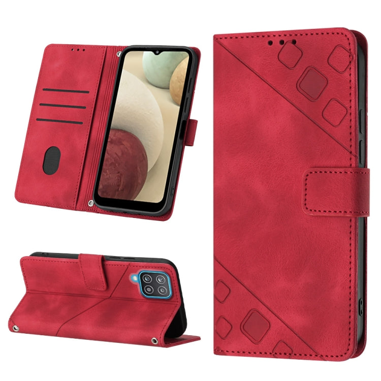 Skin-feel Embossed Leather Phone Case, For Samsung Galaxy S21 Ultra 5G, For Samsung Galaxy S21 FE 5G, For Samsung Galaxy S20 FE / S20 FE 2022, For Samsung Galaxy A03s 164.3mm India, For Samsung Galaxy A03s 166.6mm, For Samsung Galaxy A03s 165.8mm US   ...