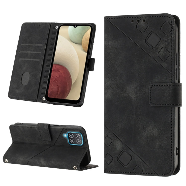 Skin-feel Embossed Leather Phone Case, For Samsung Galaxy S21 Ultra 5G, For Samsung Galaxy S21 FE 5G, For Samsung Galaxy S20 FE / S20 FE 2022, For Samsung Galaxy A03s 164.3mm India, For Samsung Galaxy A03s 166.6mm, For Samsung Galaxy A03s 165.8mm US   ...