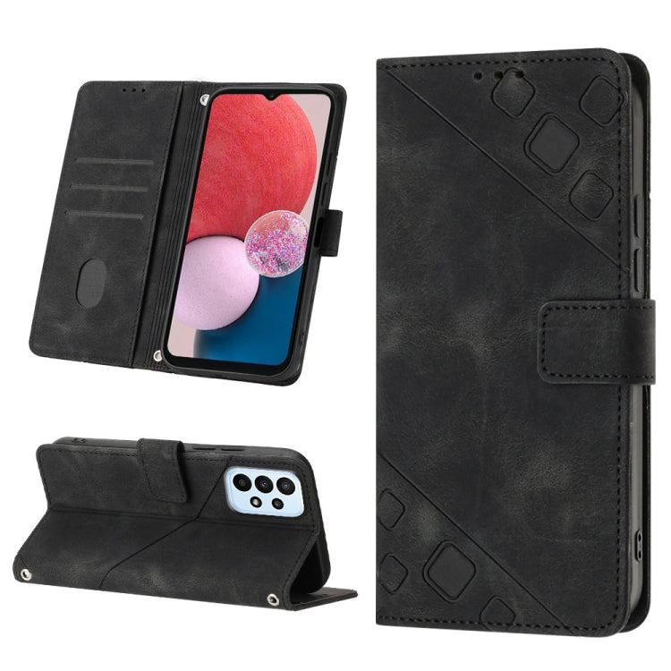 Skin-feel Embossed Leather Phone Case, For Samsung Galaxy S21 Ultra 5G, For Samsung Galaxy S21 FE 5G, For Samsung Galaxy S20 FE / S20 FE 2022, For Samsung Galaxy A03s 164.3mm India, For Samsung Galaxy A03s 166.6mm, For Samsung Galaxy A03s 165.8mm US   ...
