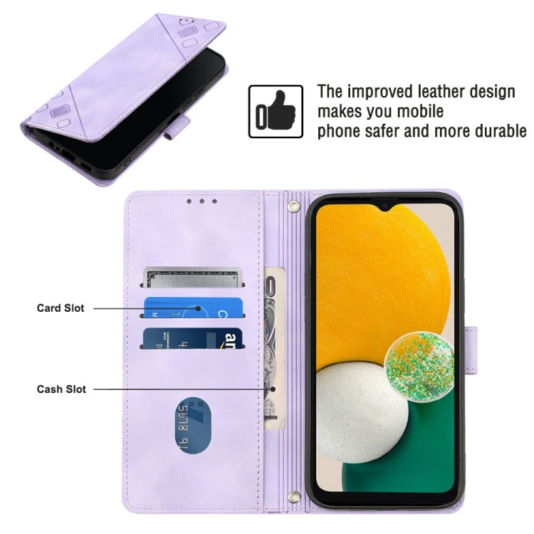 Skin-feel Embossed Leather Phone Case, For Samsung Galaxy A13 5G /A04 4G/A04e, For Samsung Galaxy A14 5G, For Samsung Galaxy A22 5G, For Samsung Galaxy A22 4G / M32 4G, For Samsung Galaxy A23 4G / F23 5G, For Samsung Galaxy A32 4G                      ...