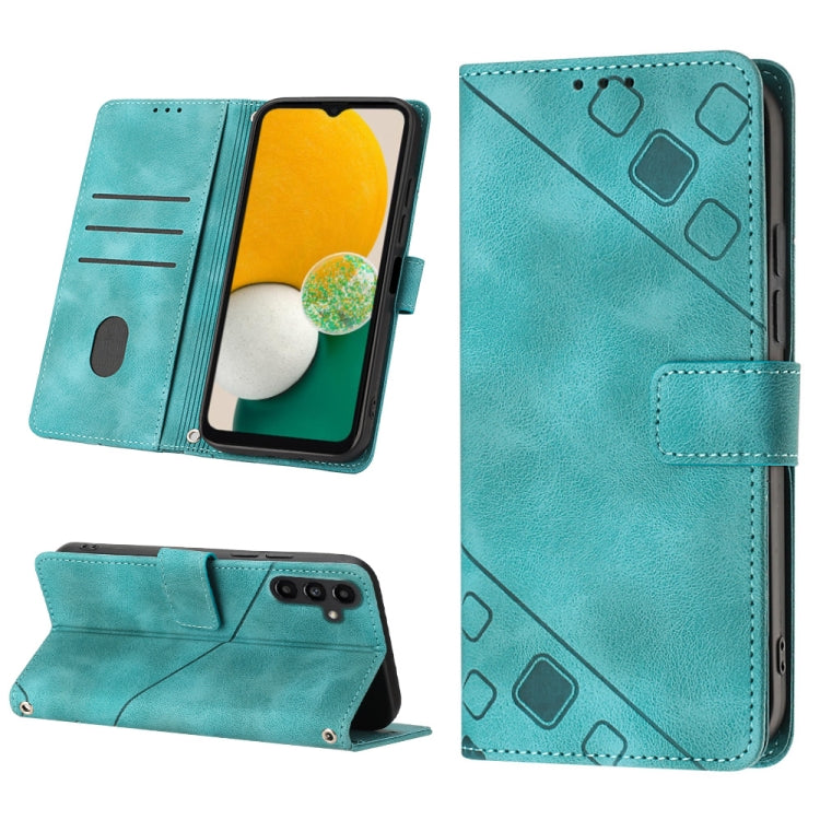 Skin-feel Embossed Leather Phone Case, For Samsung Galaxy A13 5G /A04 4G/A04e, For Samsung Galaxy A14 5G, For Samsung Galaxy A22 5G, For Samsung Galaxy A22 4G / M32 4G, For Samsung Galaxy A23 4G / F23 5G, For Samsung Galaxy A32 4G                      ...