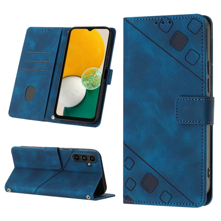 Skin-feel Embossed Leather Phone Case, For Samsung Galaxy A13 5G /A04 4G/A04e, For Samsung Galaxy A14 5G, For Samsung Galaxy A22 5G, For Samsung Galaxy A22 4G / M32 4G, For Samsung Galaxy A23 4G / F23 5G, For Samsung Galaxy A32 4G                      ...