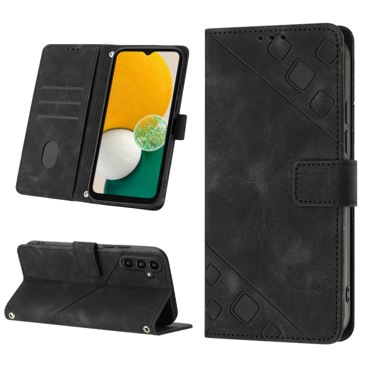 Skin-feel Embossed Leather Phone Case, For Samsung Galaxy A13 5G /A04 4G/A04e, For Samsung Galaxy A14 5G, For Samsung Galaxy A22 5G, For Samsung Galaxy A22 4G / M32 4G, For Samsung Galaxy A23 4G / F23 5G, For Samsung Galaxy A32 4G                      ...
