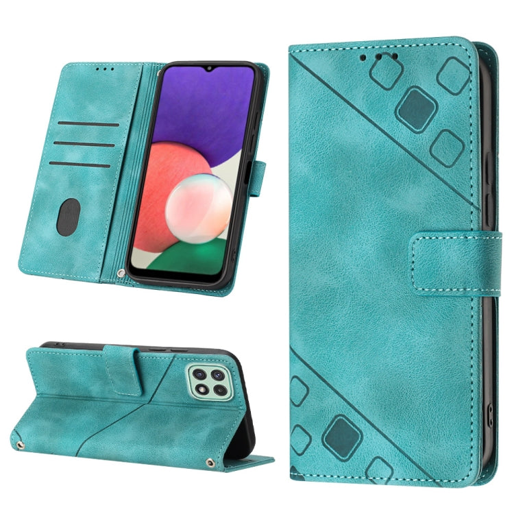 Skin-feel Embossed Leather Phone Case, For Samsung Galaxy A13 5G /A04 4G/A04e, For Samsung Galaxy A14 5G, For Samsung Galaxy A22 5G, For Samsung Galaxy A22 4G / M32 4G, For Samsung Galaxy A23 4G / F23 5G, For Samsung Galaxy A32 4G                      ...