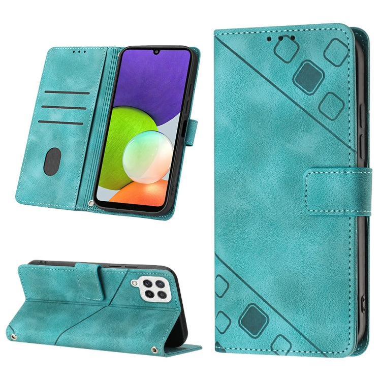 Skin-feel Embossed Leather Phone Case, For Samsung Galaxy A13 5G /A04 4G/A04e, For Samsung Galaxy A14 5G, For Samsung Galaxy A22 5G, For Samsung Galaxy A22 4G / M32 4G, For Samsung Galaxy A23 4G / F23 5G, For Samsung Galaxy A32 4G                      ...