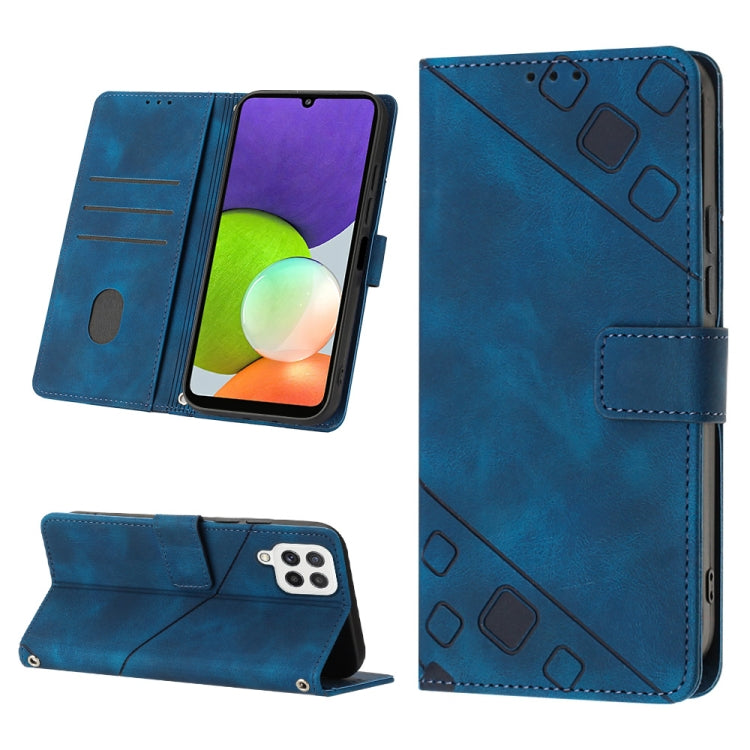 Skin-feel Embossed Leather Phone Case, For Samsung Galaxy A13 5G /A04 4G/A04e, For Samsung Galaxy A14 5G, For Samsung Galaxy A22 5G, For Samsung Galaxy A22 4G / M32 4G, For Samsung Galaxy A23 4G / F23 5G, For Samsung Galaxy A32 4G                      ...