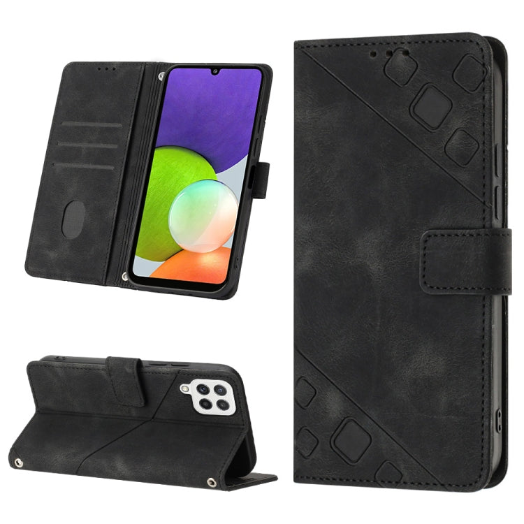 Skin-feel Embossed Leather Phone Case, For Samsung Galaxy A13 5G /A04 4G/A04e, For Samsung Galaxy A14 5G, For Samsung Galaxy A22 5G, For Samsung Galaxy A22 4G / M32 4G, For Samsung Galaxy A23 4G / F23 5G, For Samsung Galaxy A32 4G                      ...