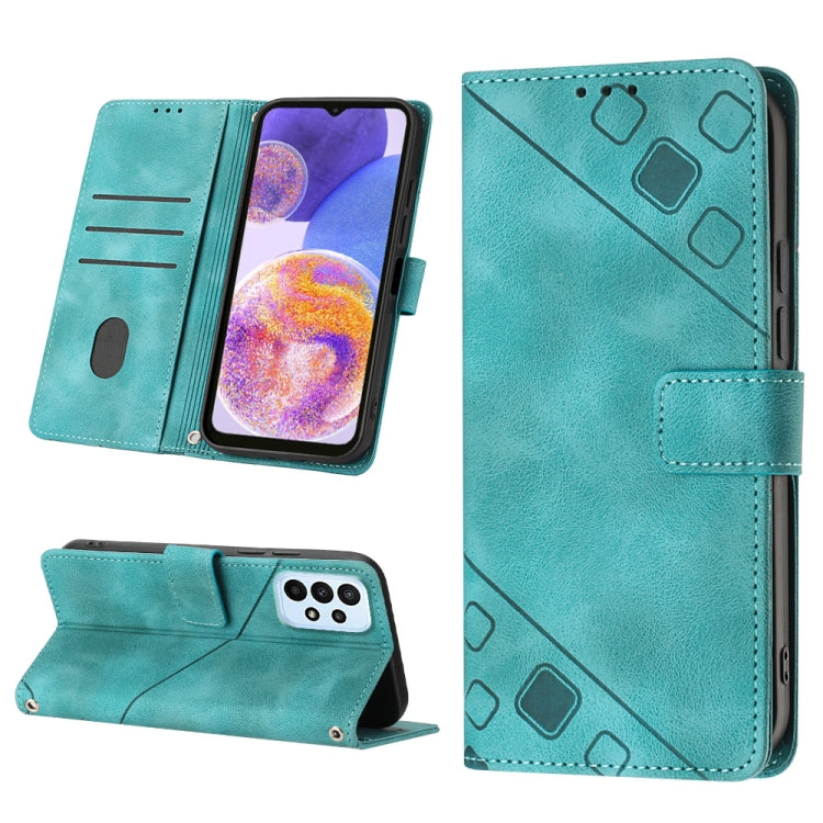 Skin-feel Embossed Leather Phone Case, For Samsung Galaxy A13 5G /A04 4G/A04e, For Samsung Galaxy A14 5G, For Samsung Galaxy A22 5G, For Samsung Galaxy A22 4G / M32 4G, For Samsung Galaxy A23 4G / F23 5G, For Samsung Galaxy A32 4G                      ...